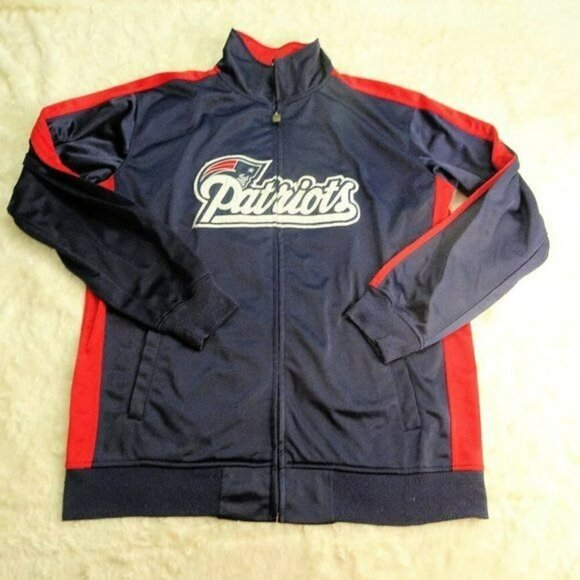 NFL New England Patriots Blue/Red Jacket Size LT - Picture 1 of 6